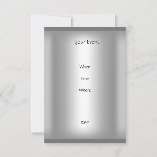 Einladung zu Silber und Rotem Herzen (Rückseite)