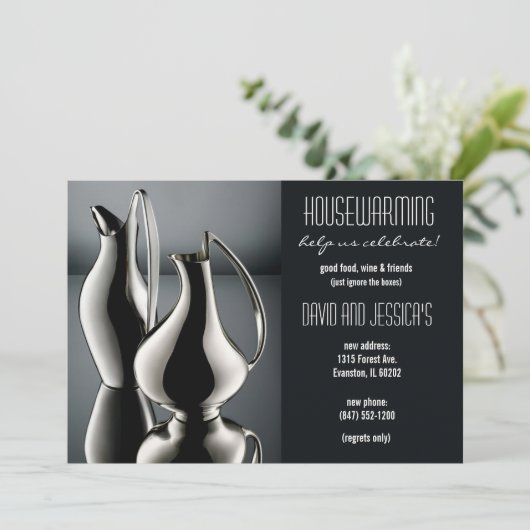 Einladung zu Silbervasen (Stehend Vorderseite)