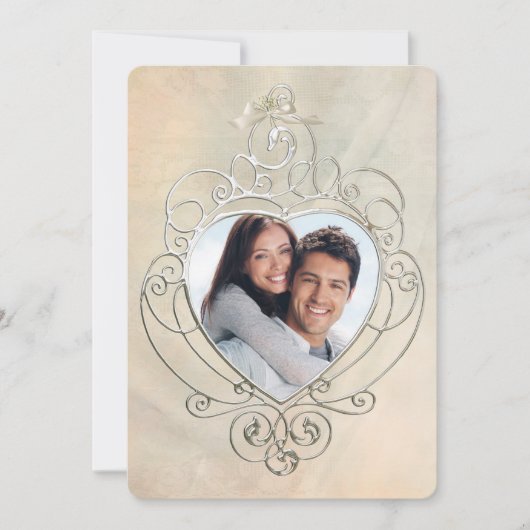 Einladung zu Silver Foto Frame (Vorderseite)