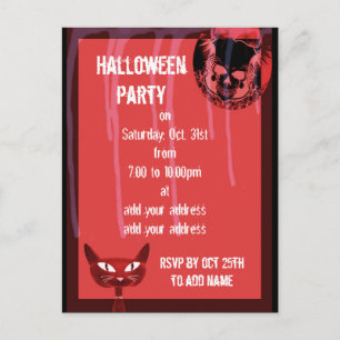 Einladung zu Skull Halloween-Party