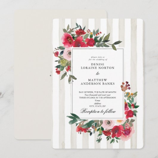 Einladung zu Snow White Wedding (Vorne/Hinten)