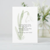 Einladung zu Snowdrop (Stehend Vorderseite)