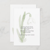 Einladung zu Snowdrop (Vorne/Hinten)