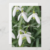 Einladung zu Snowdrops (Vorne/Hinten)