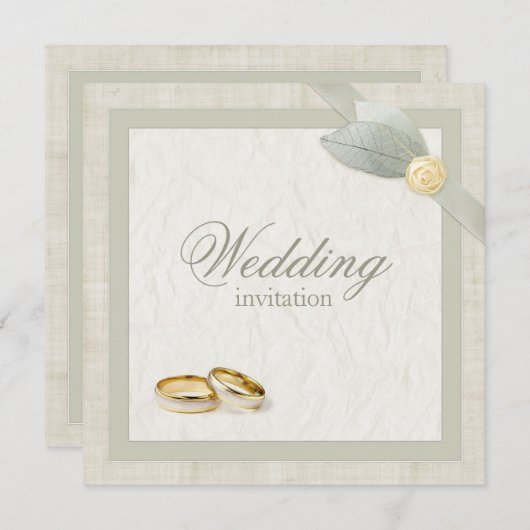 Einladung zu Soft Collage Wedding Bands (Vorne/Hinten)