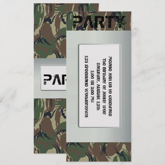 Einladung zu Soldaten (Vorne/Hinten)