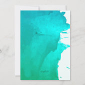 Einladung zu Splash Watercolor (Rückseite)