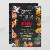 Einladung zu Spooktacular Halloween 2. Geburtstag (Vorne/Hinten)