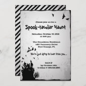 Einladung zu Spooktacular Haunt Halloween-Party (Vorne/Hinten)
