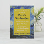 Einladung zu Starry Night Abschluss (Stehend Vorderseite)