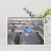 Einladung zu Tastatur (Stehend Vorderseite)