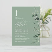 Einladung zu Taufe durch Typografie (Stehend Vorderseite)