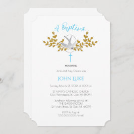 Einladung zu Taufen und Taufen {Junge}