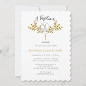 Einladung zu Taufen und Taufen {Twins} (Vorderseite)