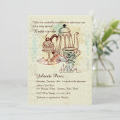 Einladung zu Tee und Desserts (Stehend Vorderseite)