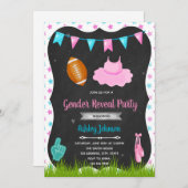 Einladung zu Touchdown oder Tutu (Vorne/Hinten)