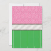 Einladung zu Touchdowns oder Tutus (Rückseite)