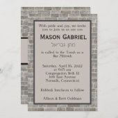 Einladung zu traditioneller Grauziegel (Vorne/Hinten)