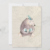 Einladung zu Travel Themed Baby Dusche (Rückseite)