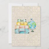 Einladung zu Travel Themed Baby Dusche (Rückseite)