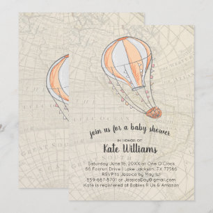 Einladung zu Travel Themed Baby Dusche