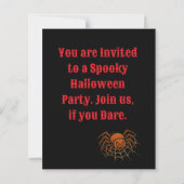 Einladung zu Trick oder Treat Halloween (Rückseite)