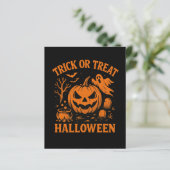 Einladung zu Trick oder Treat Halloween (Stehend Vorderseite)
