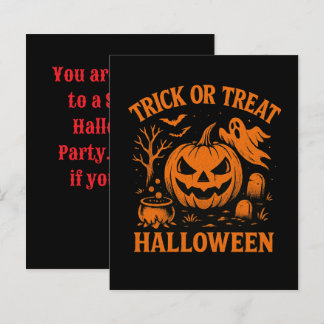 Einladung zu Trick oder Treat Halloween