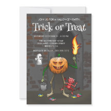 Einladung zu Trick oder Treat Halloween