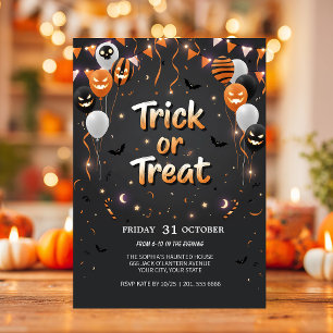 Einladung zu Trick oder Treat Halloween