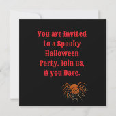 Einladung zu Trick oder Treat Halloween (Rückseite)