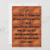 Einladung zu Trick oder Treat Halloween (Rückseite)