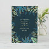 Einladung zu tropischen Hochzeiten (Stehend Vorderseite)