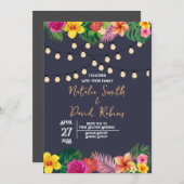 Einladung zu tropischen Hochzeiten (Vorne/Hinten)