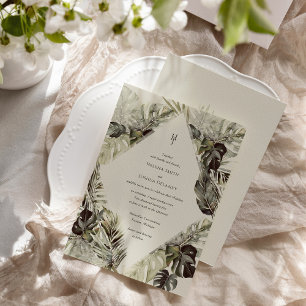 Einladung zu tropischen Hochzeiten - botanisches D