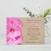 Einladung zu tropischen Hochzeiten (Strand, Sand & (Stehend Vorderseite)