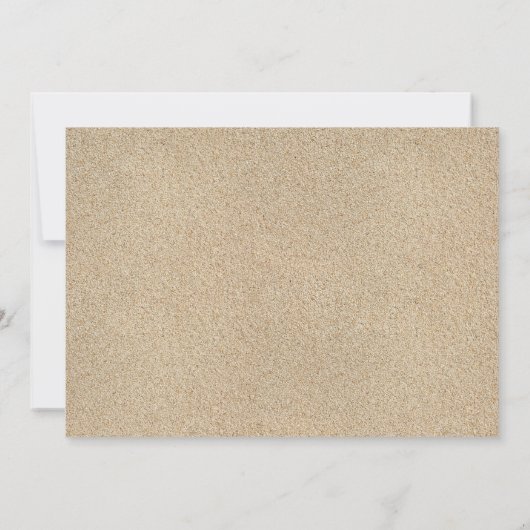 Einladung zu tropischen Hochzeiten (Strand, Sand & (Rückseite)