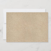 Einladung zu tropischen Hochzeiten (Strand und San (Rückseite)