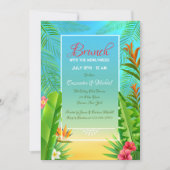 Einladung zu tropischen Rahmen (Vorderseite)