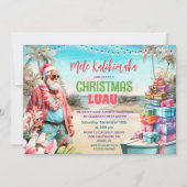 Einladung zu tropischen Weihnachtsbäumen (Vorderseite)