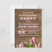 Einladung zu Tulips und Barnwood Housewarming (Vorderseite)