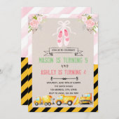 Einladung zu Tutu und LKW-Party (Vorne/Hinten)