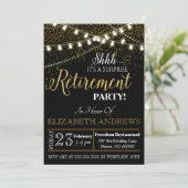 Einladung zu unerwarteten Ruhestand - Krankenschwe (Stehend Vorderseite)