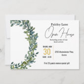 Einladung zu Veranstaltungen für ein offenes Haus (Vorderseite)