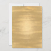 Einladung zu verzierten Lila- und Goldhochzeiten (Rückseite)