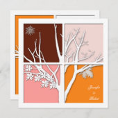 Einladung zu vier Jahreszeiten (Vorne/Hinten)