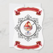 Einladung zu Vintagem Eiscreme (Vorderseite)