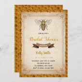 Einladung zu Vintagen Bienen (Vorne/Hinten)