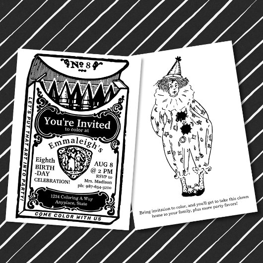 Einladung zu Vintagen Crayons