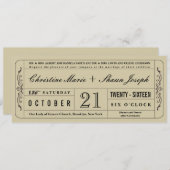 Einladung zu Vintagen Hochzeiten (Vorne/Hinten)